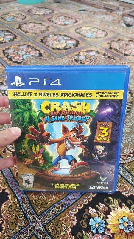 Play station original  CD  game. Crash Bandicoot N'sane trilogy. 0