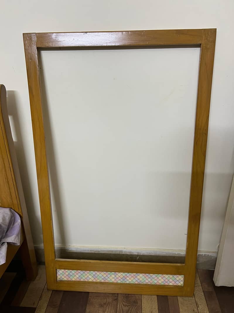 2 Single Bed, Drawer and A Mirror Frame (Slightly Used) 3