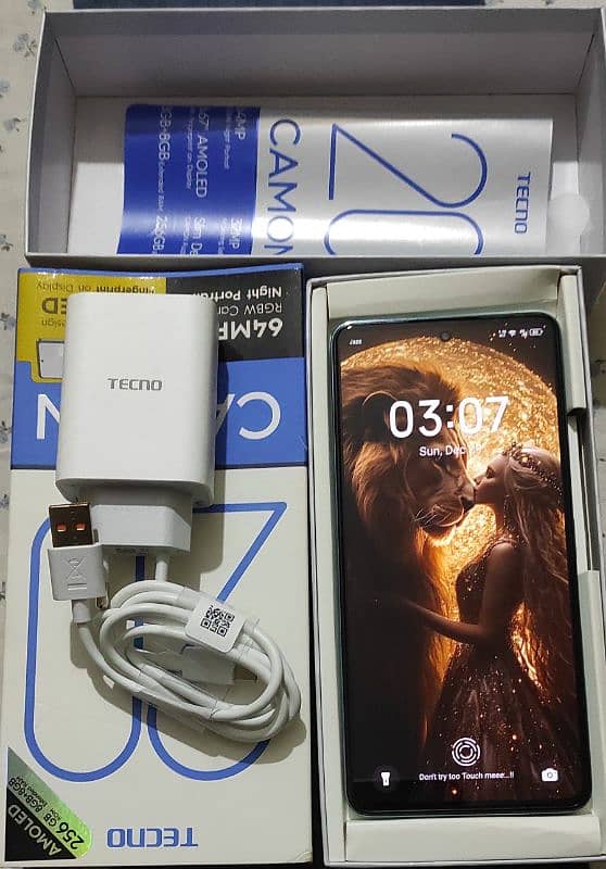 Tecno Camon 20 Art Edition with complete box | 8+8 GB, 256 GB| 10/10 0