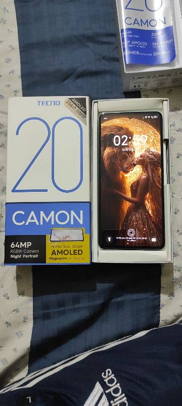 Tecno Camon 20 Art Edition with complete box | 8+8 GB, 256 GB| 10/10 6