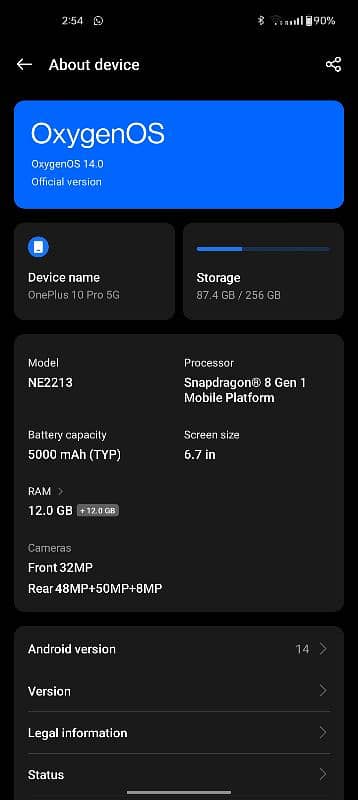 One Plus 10 Pro Exchange Possible 0