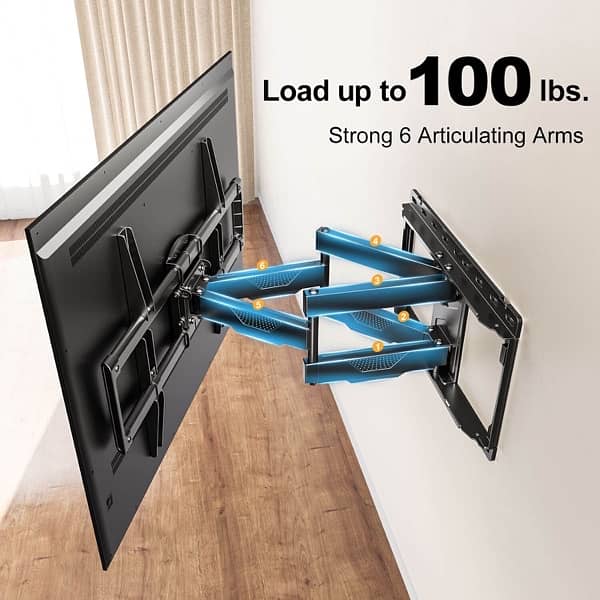 Moveable wall brackets ( available up to 100” ) Powerfull imported 3