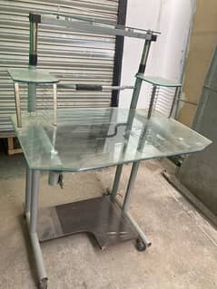 Computer Glass Table with free office chair