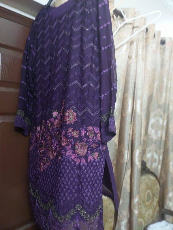 mixed fabric suit 14