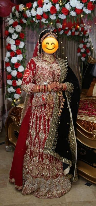 Red Bridal Lehenga with Heavy Embroidery work 0