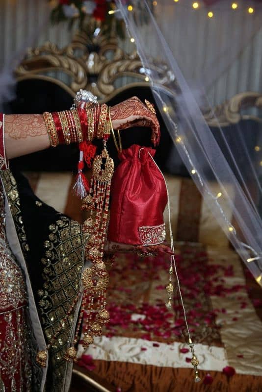 Red Bridal Lehenga with Heavy Embroidery work 7