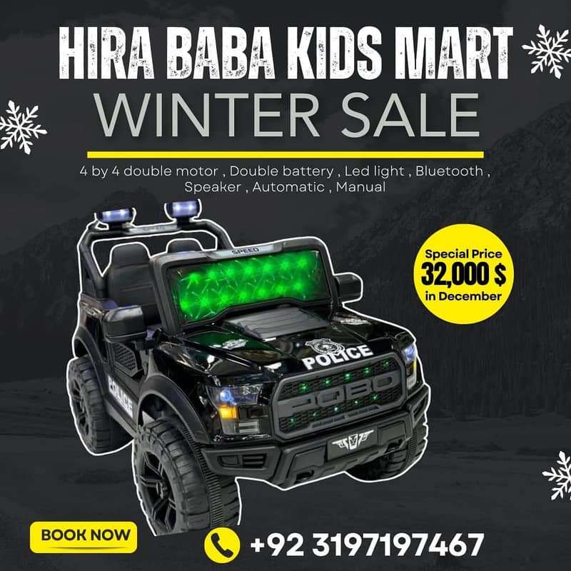 Kids Cars | Winter Sale | Kids Jeep | Battery Operated Jeep | Double 0