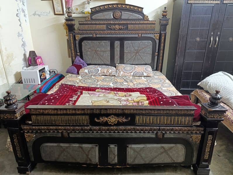 Bed Decor With Side Tables Two and Dressing Table 0