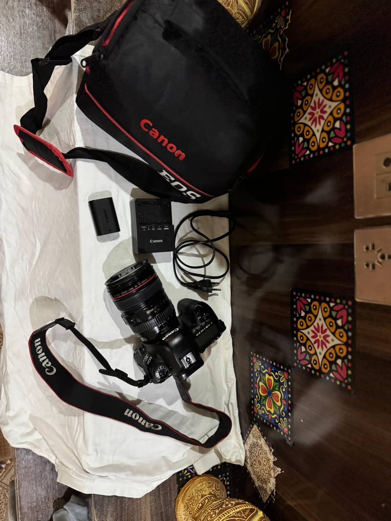 canon 5d mark iv with Canon 24-105 Lens + charger 3