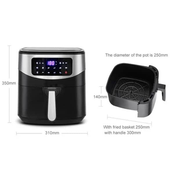 PHILIPS HD9725 Imported MasterChef Airfryer 7 Liter 1700W 4