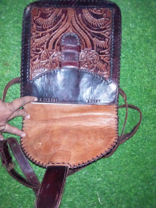 Ertugrul Style Vantage Historic Leather Bag Mfg. date: 1992 5