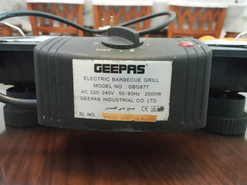 Geepas Electric BBQ grill 3