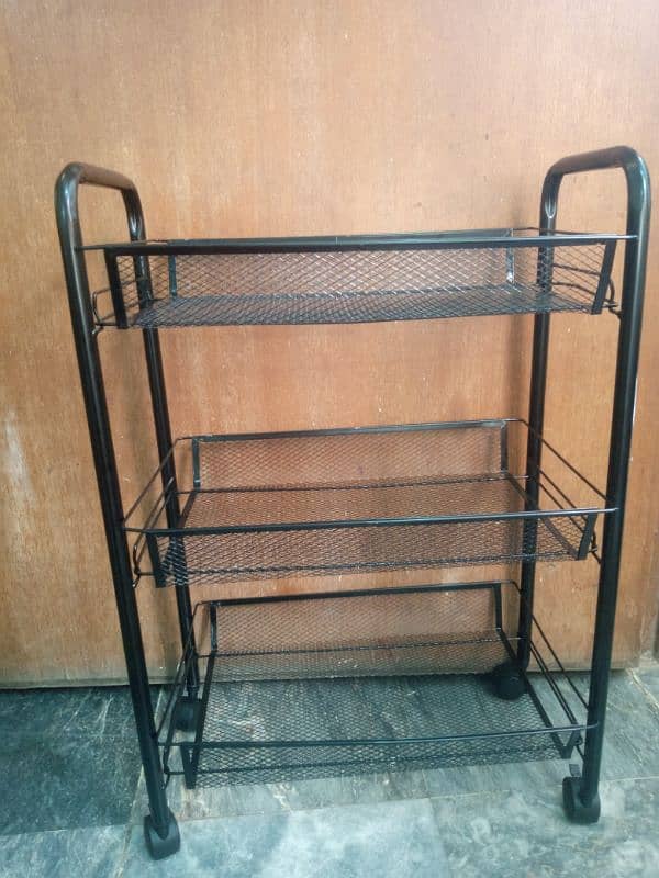 3layer metal trolley 2