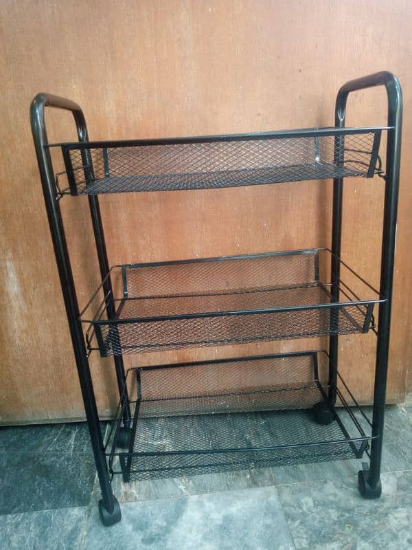 3layer metal trolley 3