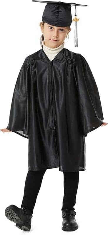 children kids graduation gown cap stole and tussle 4