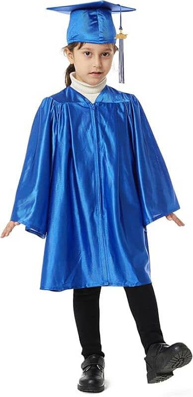 children kids graduation gown cap stole and tussle 8