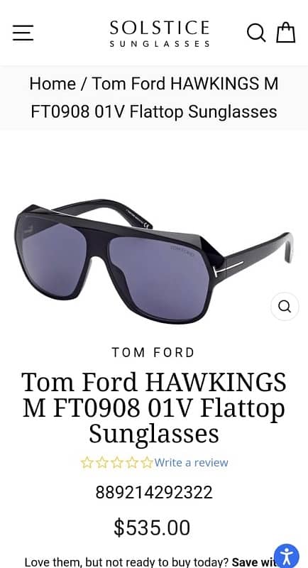 Branded Glasses for Men TOMFORD 7