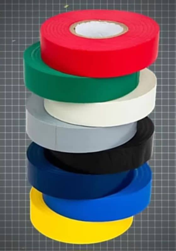 100 pvc tape red colour 8 yard tape 1 peice price 40 RS 0