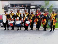 Foji band baja /dhol services Qawali night/mendi & barat event lahore