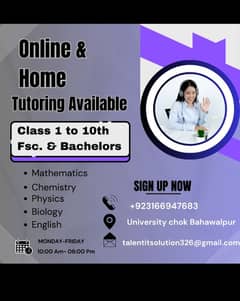 online and home tuitions. . .