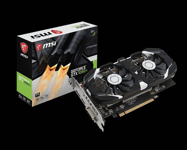 Gtx 1050ti 4GB OC DDR5 Graphics Card Msi 1