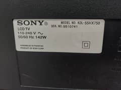 55 inches Sony Bravia LCD TV