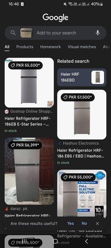 Haier fridge 0