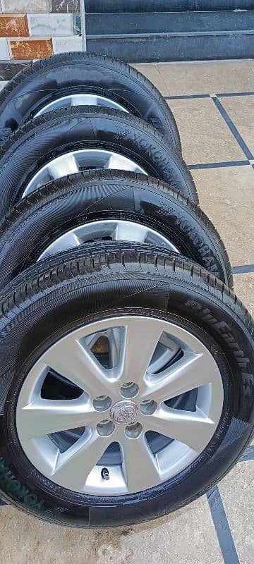 Altis Alloy rims and 205/65/15 Yokohama BlueEarth tyres 0