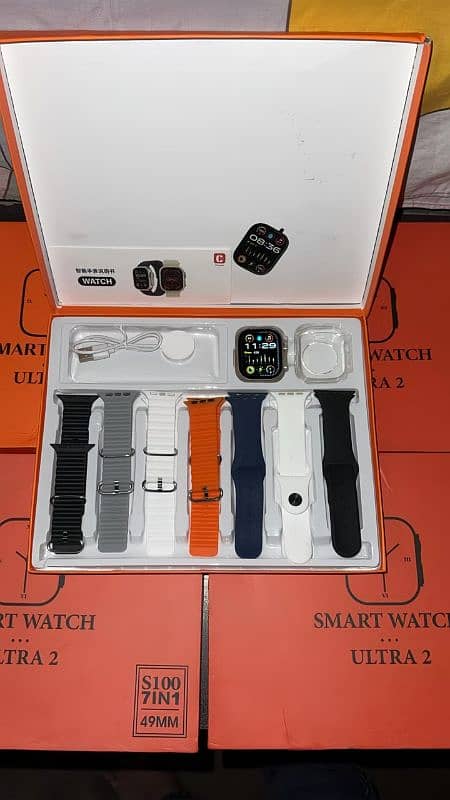 S100 7 Straps Ultra Watch With Wireless Charging - Apple Ultra Watch 0