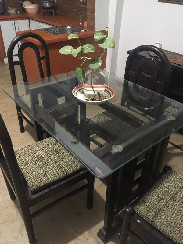 4 chairs with table All good condition 0