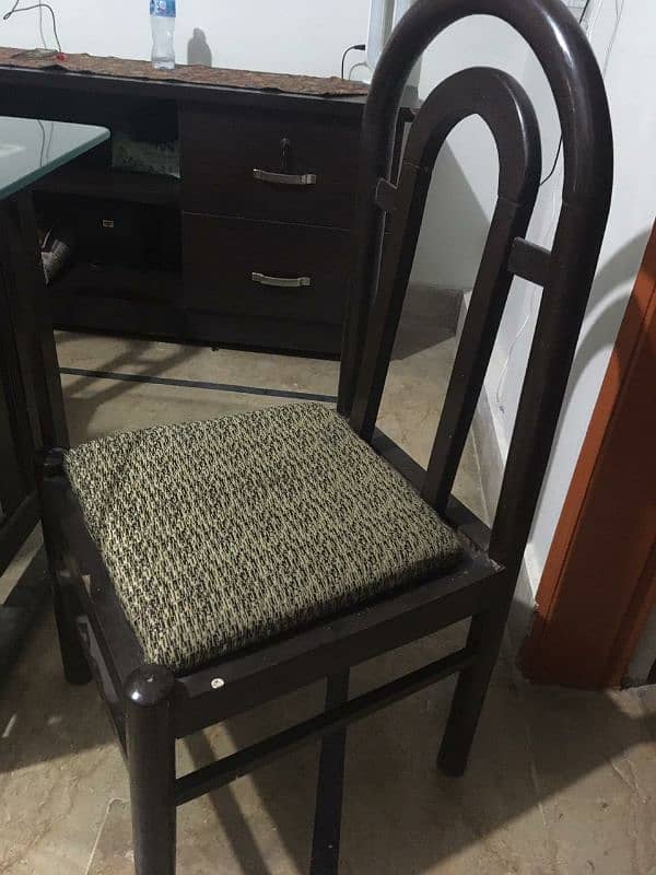 4 chairs with table All good condition 1