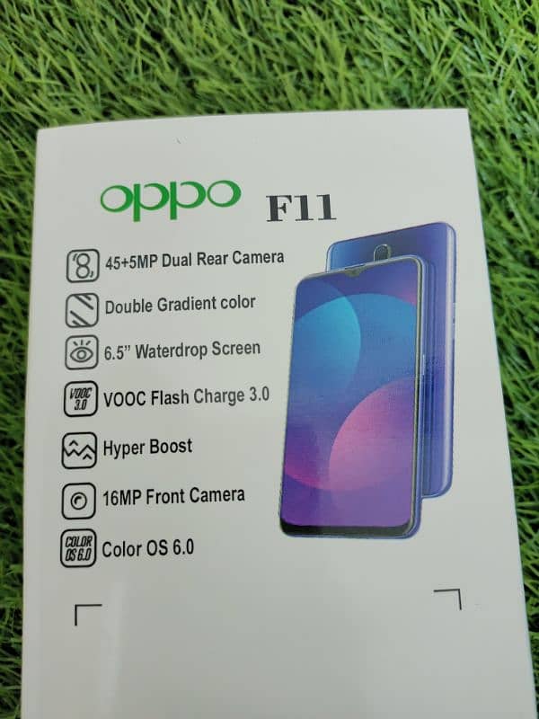 OPPO F11 8 GB & 256 GB WITH BOX AND CHARGER DUAL SIM APPROVED 8