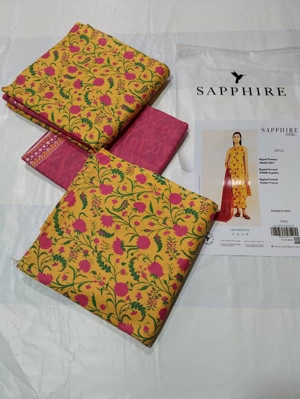 SAPPHIRE KHADDAR 3pc unstitched 7