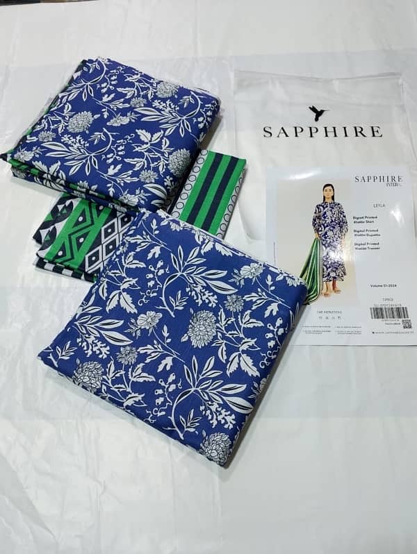 SAPPHIRE KHADDAR 3pc unstitched 8