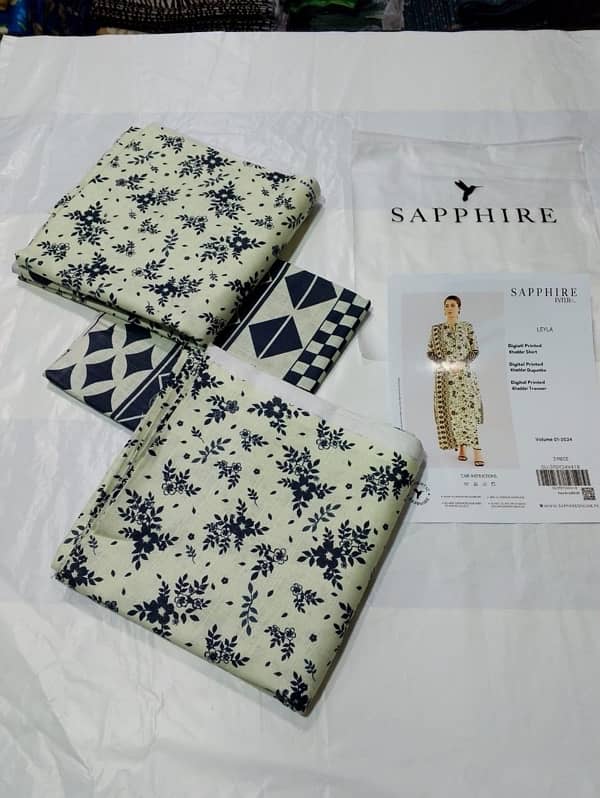 SAPPHIRE KHADDAR 3pc unstitched 10