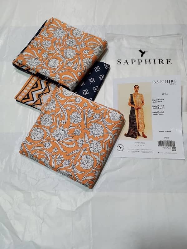 SAPPHIRE KHADDAR 3pc unstitched 12