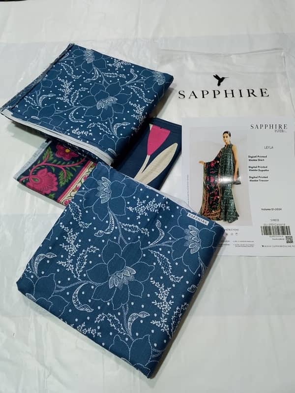 SAPPHIRE KHADDAR 3pc unstitched 14