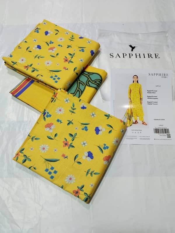 SAPPHIRE KHADDAR 3pc unstitched 18