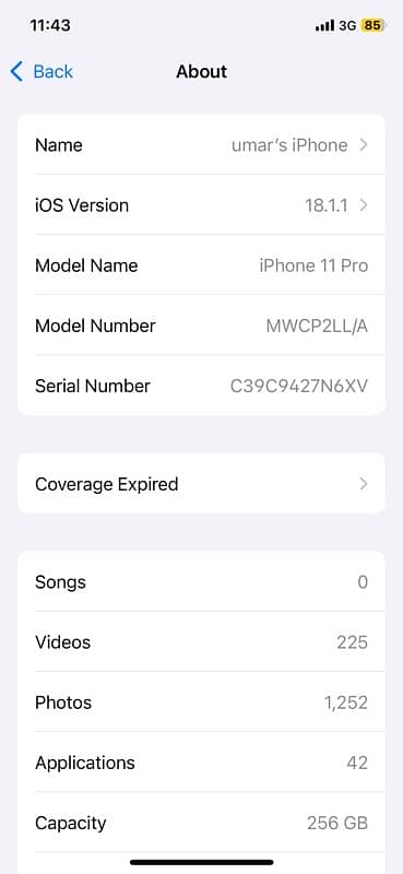 iPhone 11Pro PTA with BOX 256 4