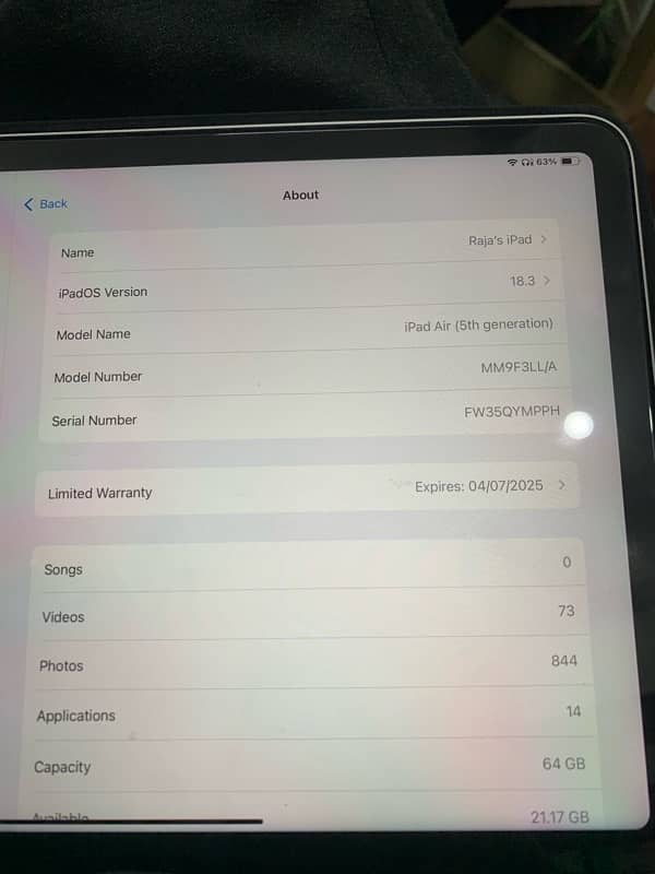 Ipad air 5 64gb 2