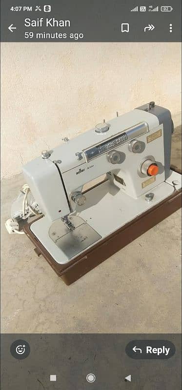 silai machine company name Adler de luxe for sell 10by9 condition 1