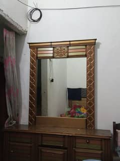 Furniture for sale: bed and dressing table.