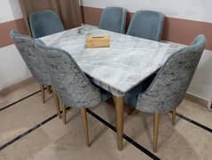 Marbal Top Dining Table