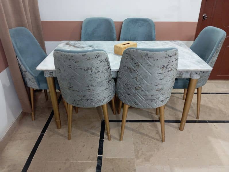 Marbal Top Dining Table 1