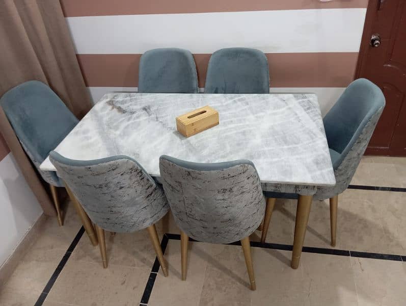 Marbal Top Dining Table 2