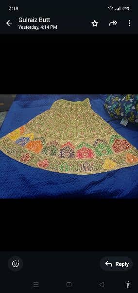 sari n gawn n  full heavy flair lehnga for sale 2