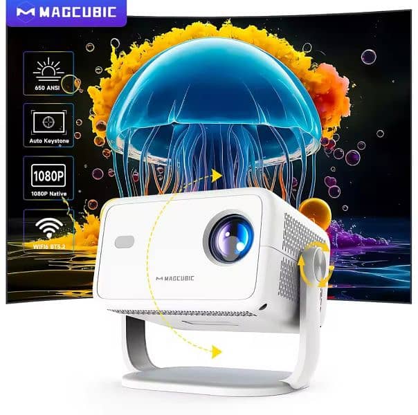 L018 Magcubic Native 1080P 650ANSI 4K Android multimedia Auto Focus 0