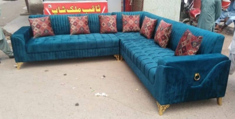 L shape sofa set 5