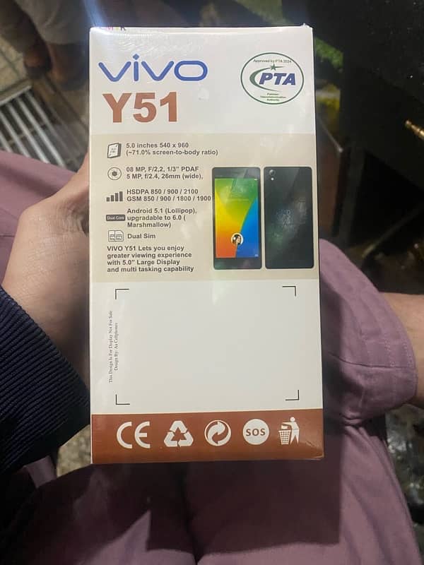 vivo y51 4+64 for sale box pack 1