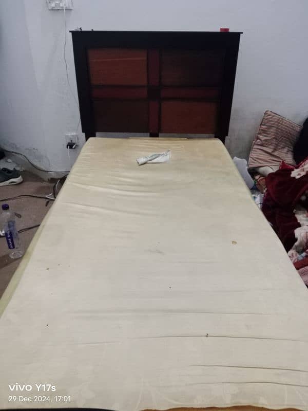 single wooden bed 2